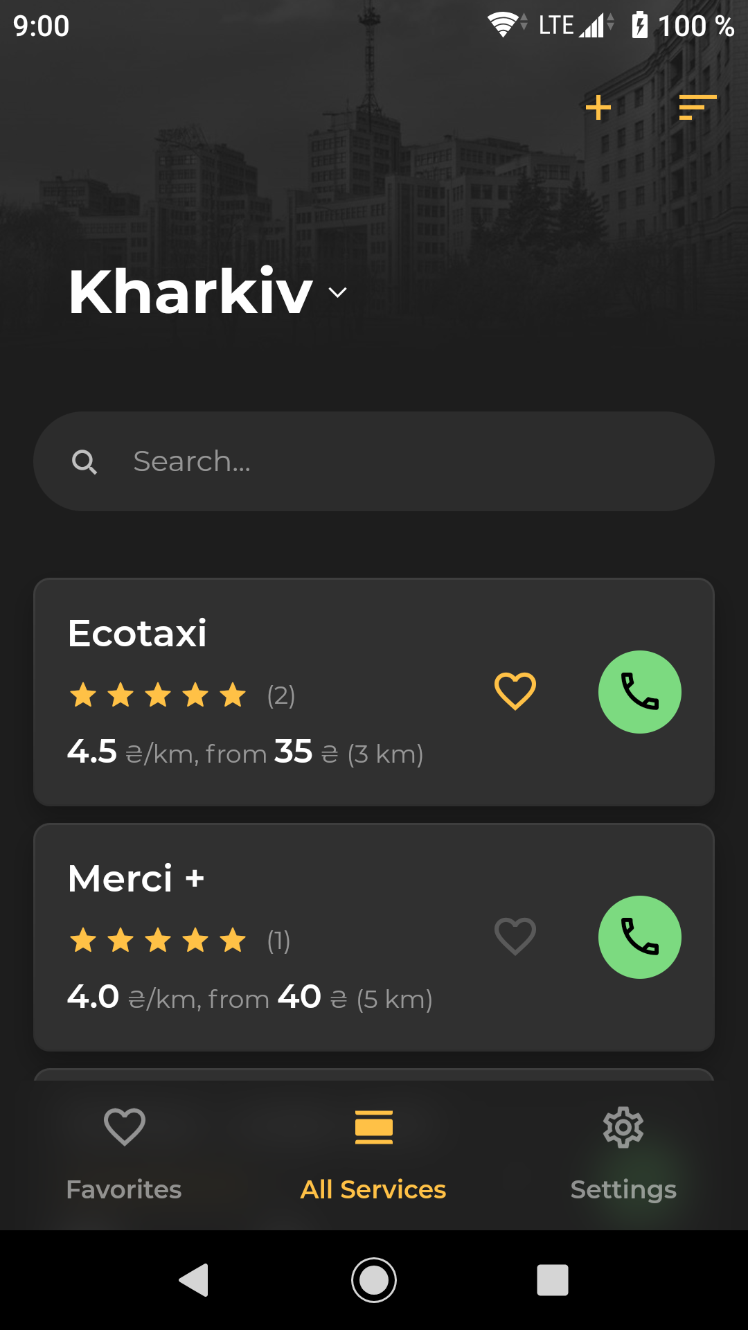 TaxiBook - All Ukrainian taxi screenshot