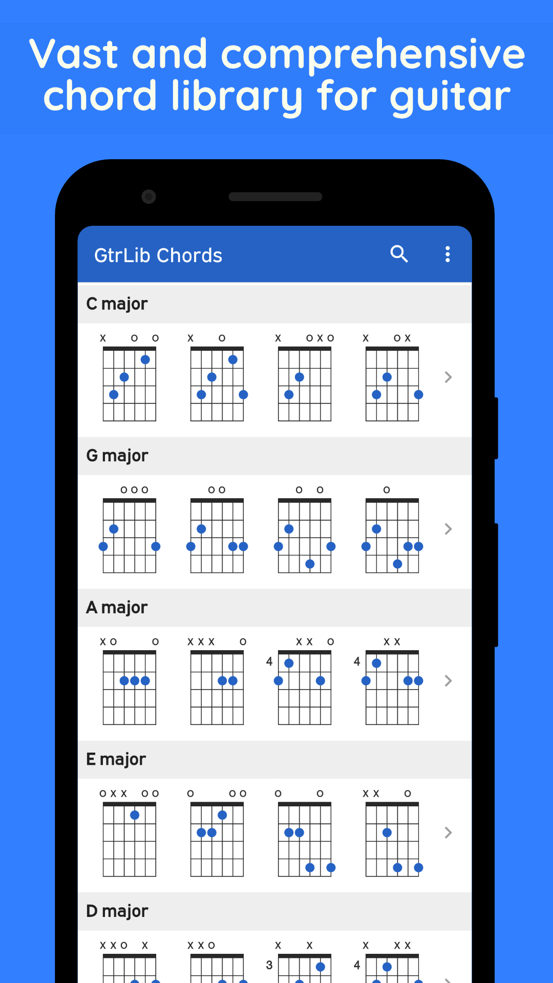 GtrLib Chords - Guitar Chord Library screenshot
