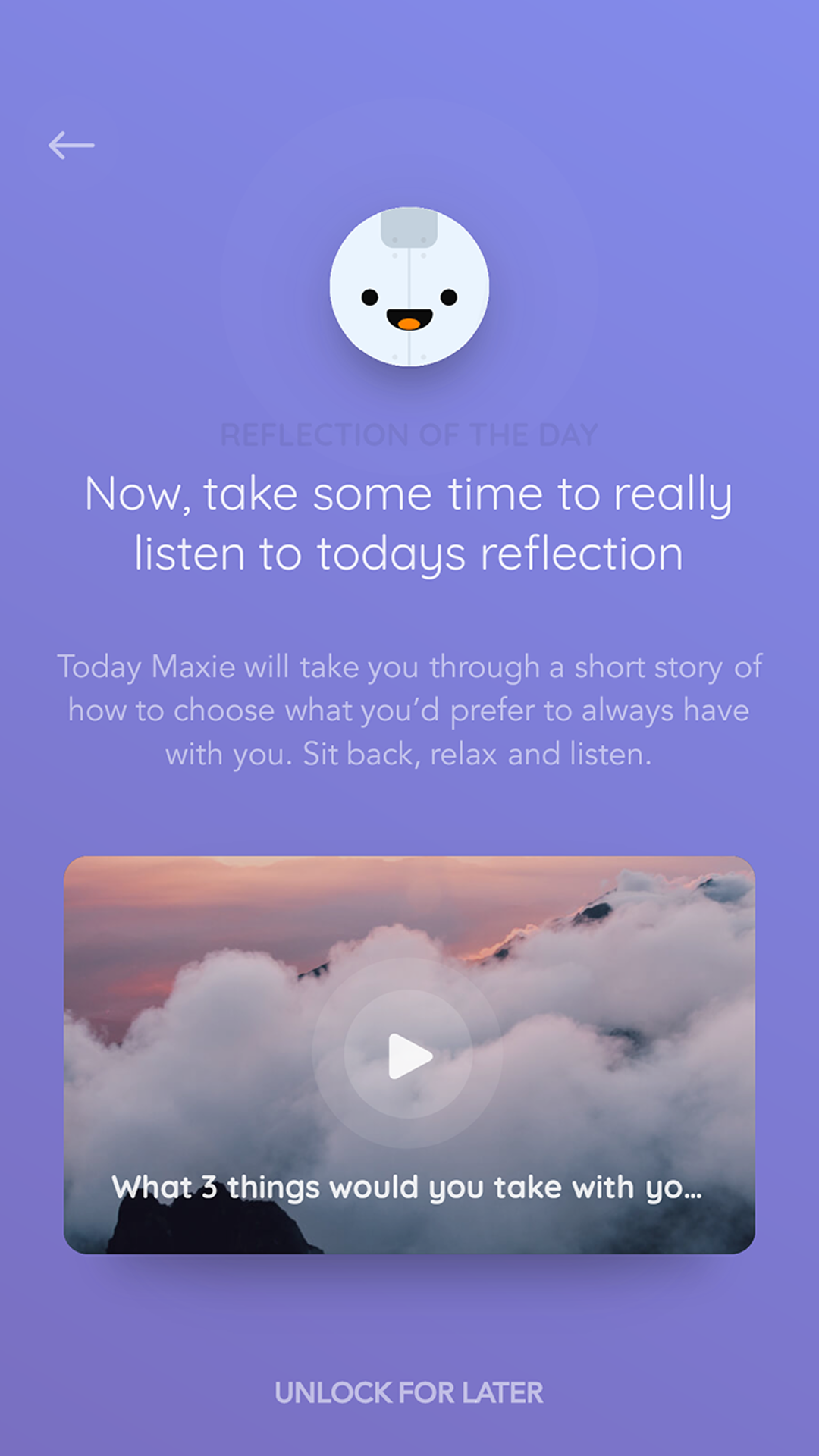 Reflectly screenshot
