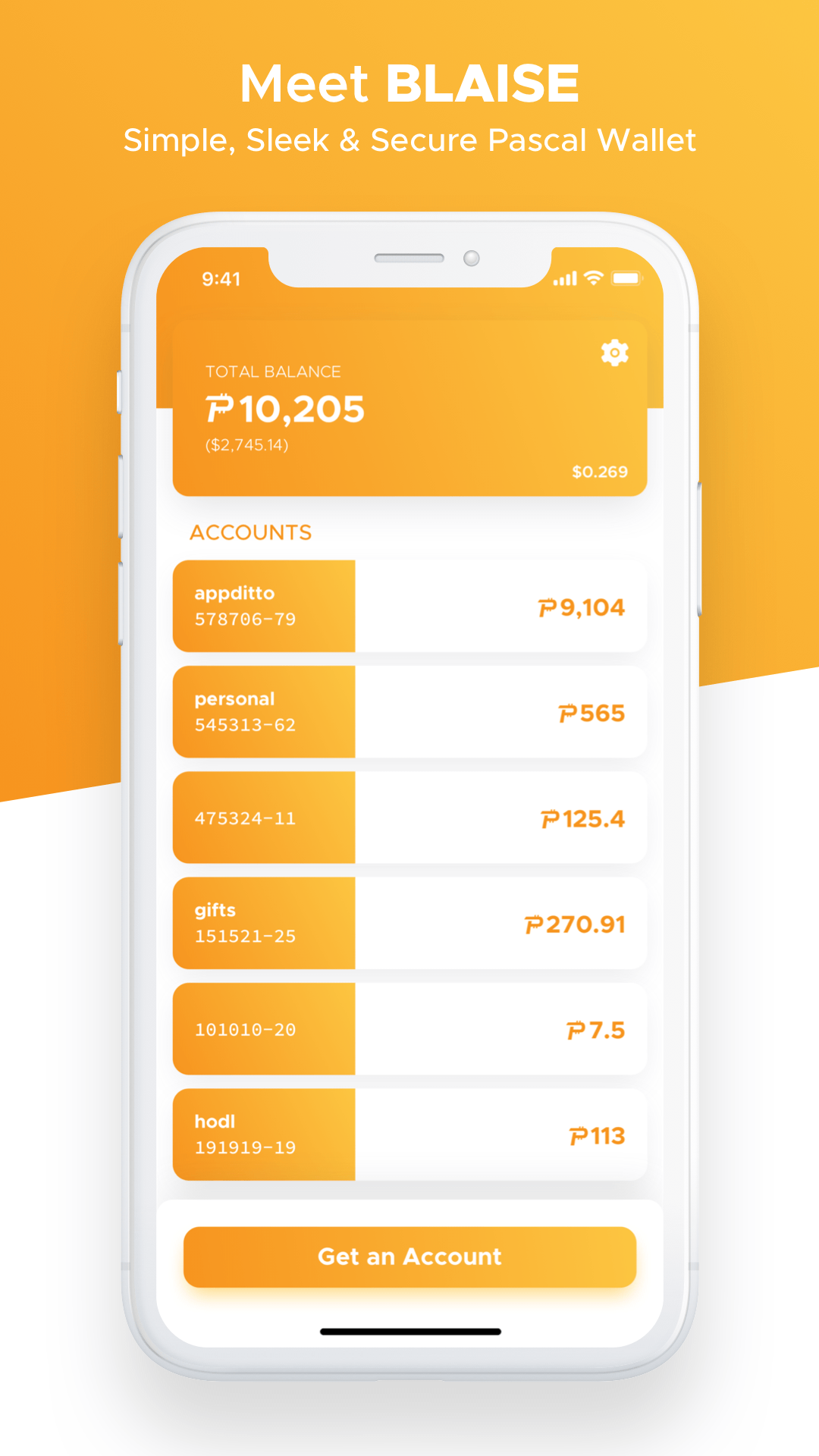 Blaise - Pascal Wallet screenshot