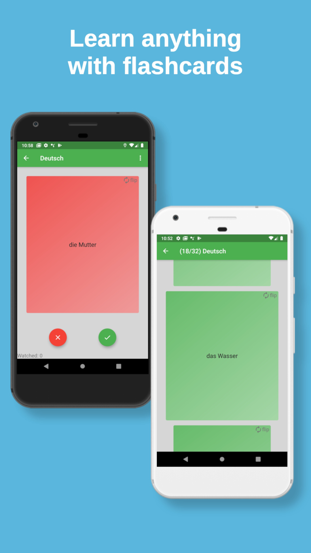 Delern Flashcards screenshot