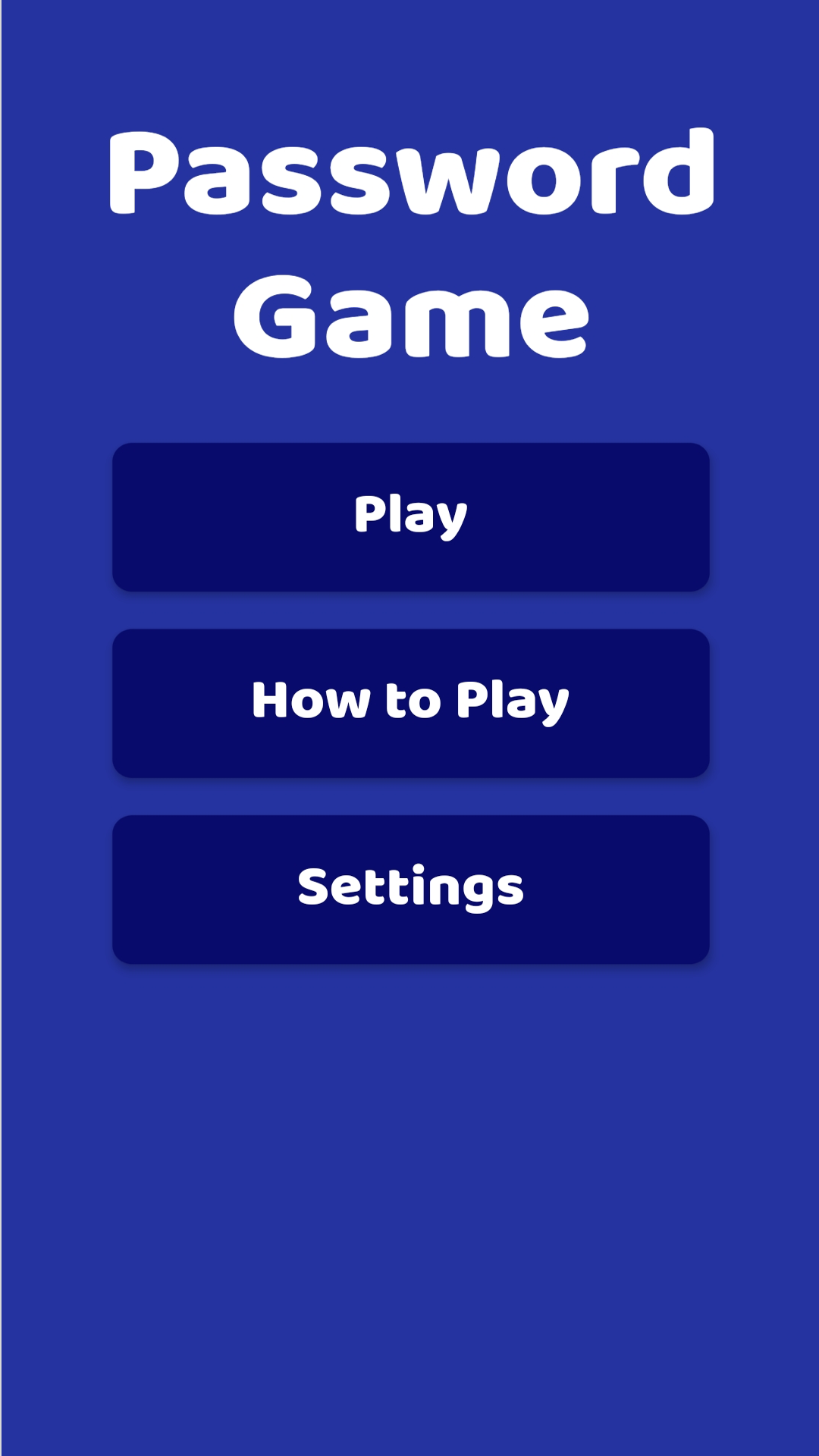 Password Game screenshot